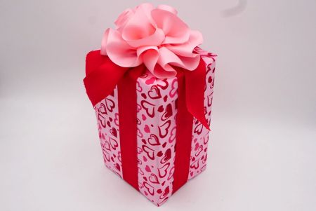 Lazo de caja de cinta floral y fluida - Lazo de caja de cinta floral y fluida